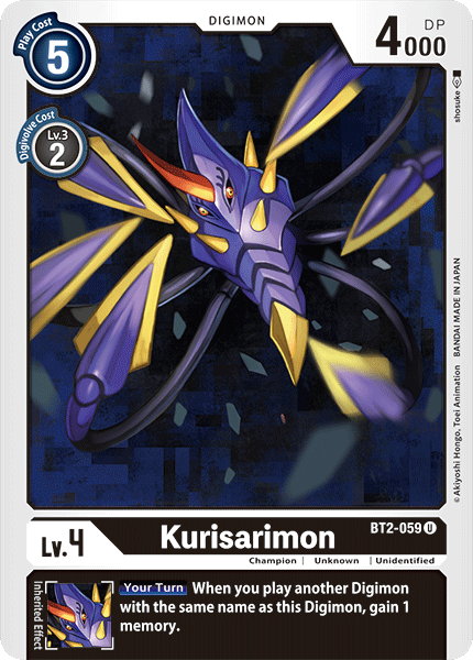 Kurisarimon - BT2-059 - Uncommon available at 401 Games Canada