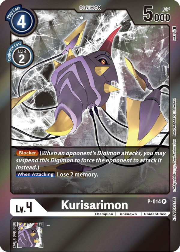 Kurisarimon - P-014 (Event Pack 3) - Digimon Promotion Cards (D-PR) available at 401 Games Canada