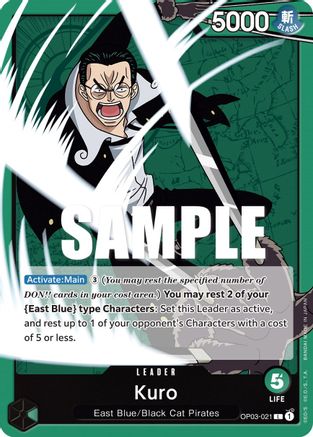 Kuro - OP03-021 - Leader available at 401 Games Canada