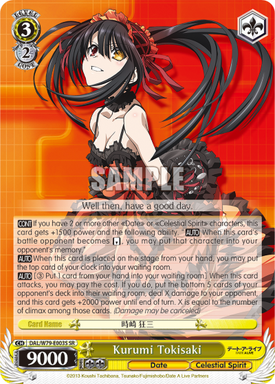 Kurumi Tokisaki - DAL/W79-E003 - Super Rare available at 401 Games Canada