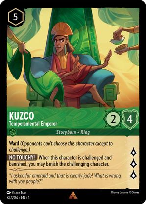 Kuzco (Tempermental Emperor) - 84/204 - Rare available at 401 Games Canada