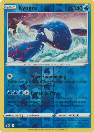 Kyogre - 036/159 - Holo Rare - Reverse Holo available at 401 Games Canada