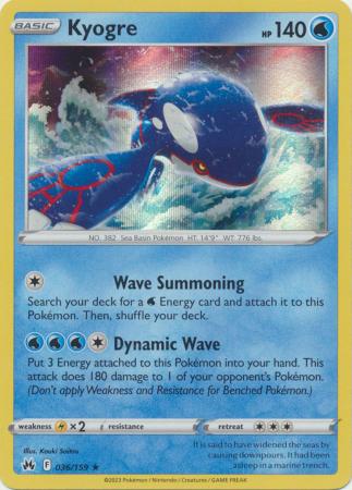 Kyogre - 036/159 - Holo Rare available at 401 Games Canada