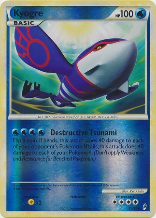 Kyogre - 12/95 - Holo Rare - Reverse Holo available at 401 Games Canada