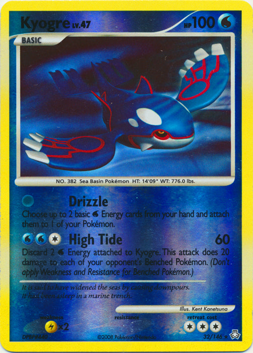 Kyogre - 32/146 - Rare - Reverse Holo available at 401 Games Canada