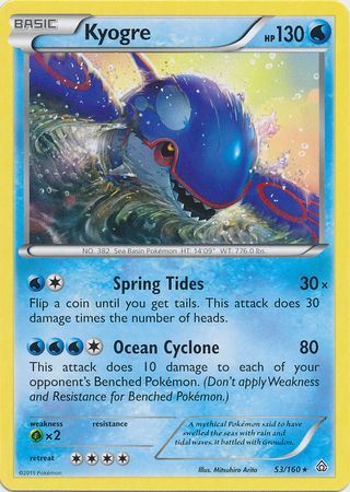 Kyogre - 53/160 - Rare available at 401 Games Canada