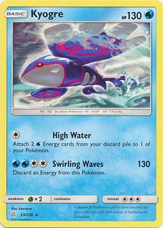 Kyogre - 53/236 - Rare available at 401 Games Canada