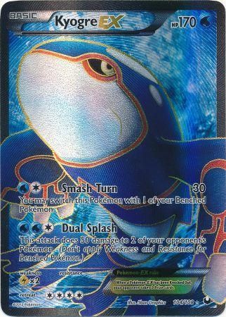 Kyogre EX - 104/108 - Full Art Ultra Rare available at 401 Games Canada