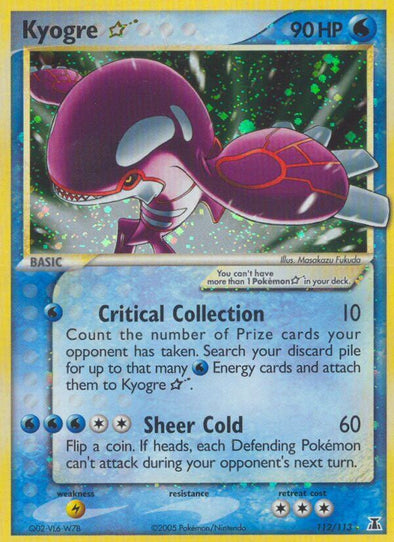 Kyogre Gold Star - 112/113 - Ultra Rare available at 401 Games Canada