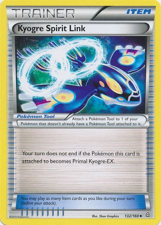 Kyogre Spirit Link - 132/160 - Uncommon available at 401 Games Canada