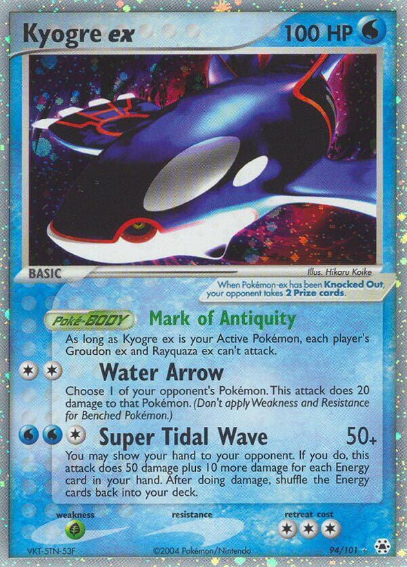 Kyogre ex - 94/101 - Ultra Rare available at 401 Games Canada