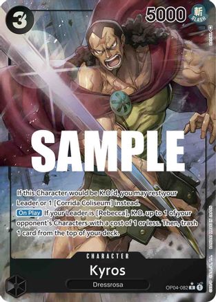 Kyros (Alternate Art) - OP04-082 - Rare available at 401 Games Canada