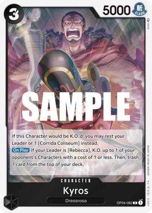 Kyros - OP04-082 - Rare available at 401 Games Canada