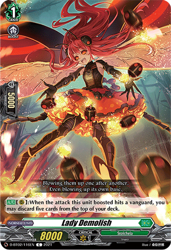 Lady Demolish - D-BT02/116 - Common available at 401 Games Canada