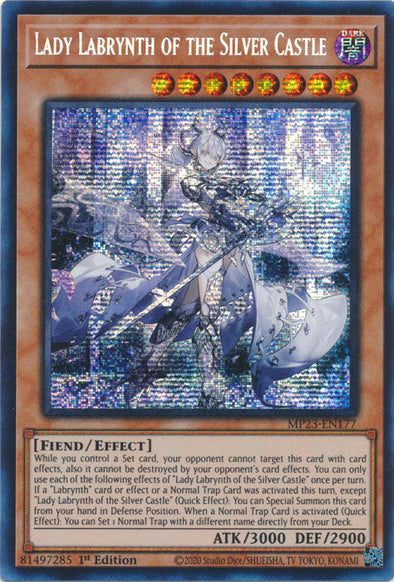 Lady Labrynth of the Silver Castle - MP23-EN177 - Prismatic Secret Rare - 1st Edition available at 401 Games Canada