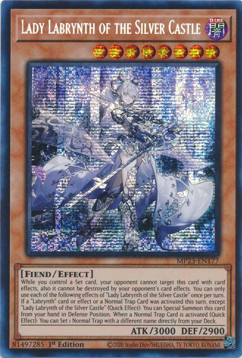 Lady Labrynth of the Silver Castle - MP23-EN177 - Prismatic Secret Rare - 1st Edition available at 401 Games Canada