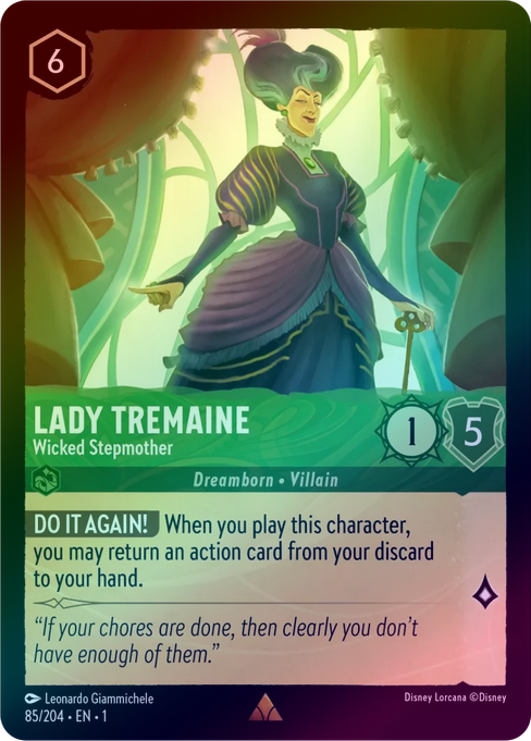 Lady Tremaine (Wicked Stepmother) - 85/204 - Rare (Foil) available at 401 Games Canada