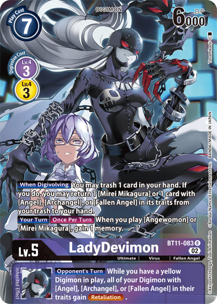 LadyDevimon (Alternate Art) - BT11-083 - Rare available at 401 Games Canada