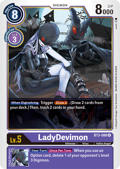 LadyDevimon - BT3-088 - Rare available at 401 Games Canada