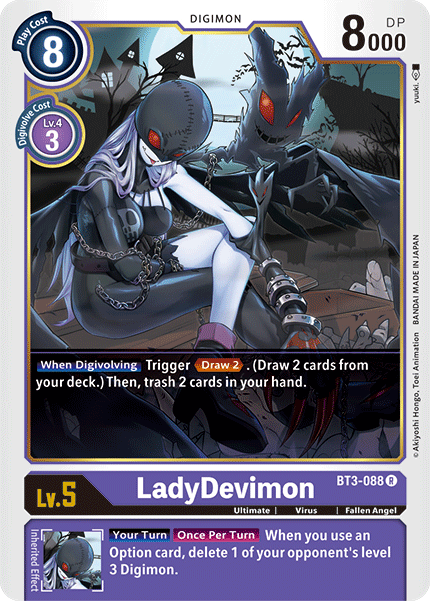 LadyDevimon - BT3-088 - Rare available at 401 Games Canada