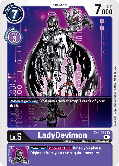 LadyDevimon - EX1-060 - Uncommon available at 401 Games Canada