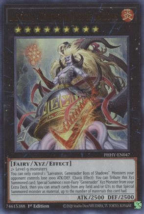 Laevatein, Generaider Boss of Shadows - PHHY-EN047 - Ultra Rare - 1st Edition available at 401 Games Canada