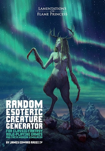 Lamentations of the Flame Princess - Random Esoteric Creature Generator available at 401 Games Canada