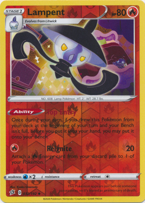 Lampent - 032/192 - Uncommon - Reverse Holo available at 401 Games Canada