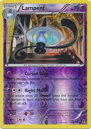 Lampent - 42/119 - Uncommon - Reverse Holo available at 401 Games Canada