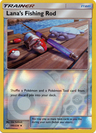 Lana's Fishing Rod - 195/236 - Uncommon - Reverse Holo available at 401 Games Canada