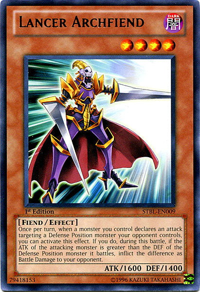 Lancer Archfiend - STBL-EN009 - Rare - 1st Edition available at 401 Games Canada