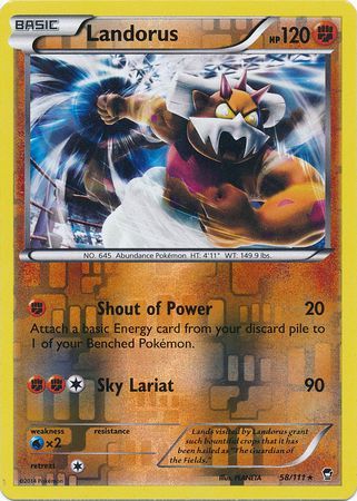 Landorus - 58/111 - Holo Rare - Reverse Holo available at 401 Games Canada