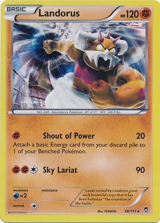 Landorus - 58/111 - Holo Rare available at 401 Games Canada