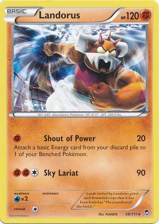 Landorus - 58/111 - Rare - Theme Deck Exclusive available at 401 Games Canada