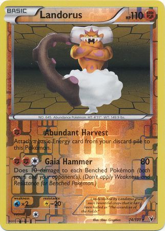 Landorus - 74/101 - Holo Rare - Reverse Holo available at 401 Games Canada