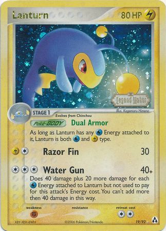 Lanturn - 19/92 - Rare - Reverse Holo available at 401 Games Canada