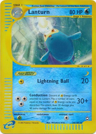 Lanturn - 20/147 - Rare - Reverse Holo available at 401 Games Canada