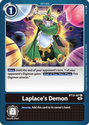 Laplace's Demon - BT12-107 - Common available at 401 Games Canada