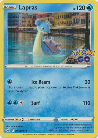 Lapras - 023/078 - Holo Rare available at 401 Games Canada