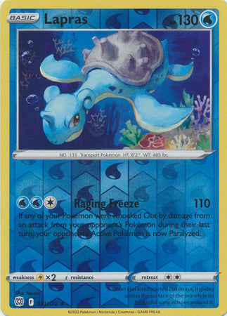 Lapras - 031/172 - Rare - Reverse Holo available at 401 Games Canada