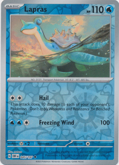 Lapras - 045/197 - Uncommon - Reverse Holo available at 401 Games Canada