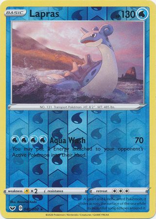 Lapras - 048/202 - Rare - Reverse Holo available at 401 Games Canada