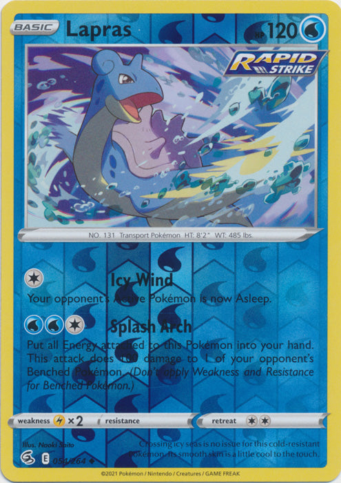 Lapras - 054/264 - Uncommon - Reverse Holo available at 401 Games Canada