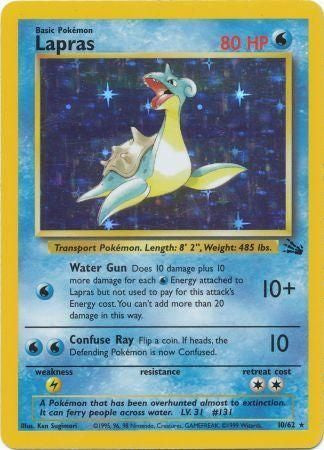 Lapras - 10/62 - Holo - Unlimited available at 401 Games Canada