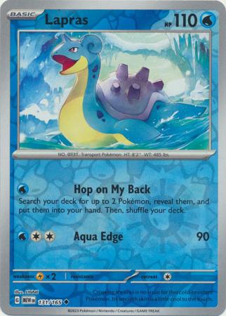 Lapras - 131/165 - Uncommon - Reverse Holo available at 401 Games Canada