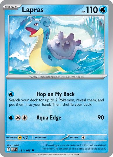 Lapras - 131/165 - Uncommon available at 401 Games Canada