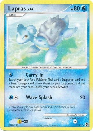 Lapras - 21/106 - Rare available at 401 Games Canada