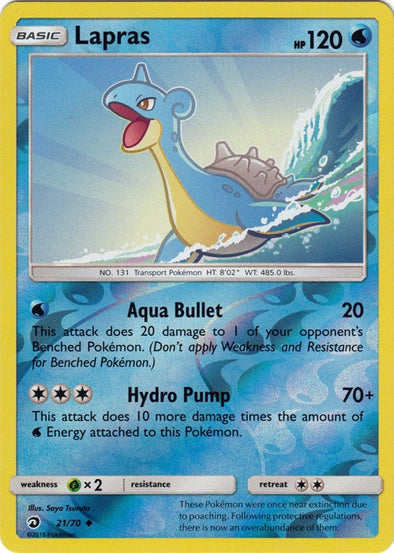 Lapras - 21/70 - Uncommon - Reverse Holo available at 401 Games Canada