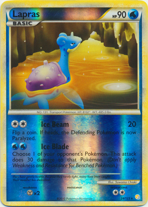 Lapras - 24/123 - Rare - Reverse Holo available at 401 Games Canada