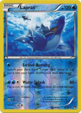 Lapras - 28/122 - Uncommon - Reverse Holo available at 401 Games Canada